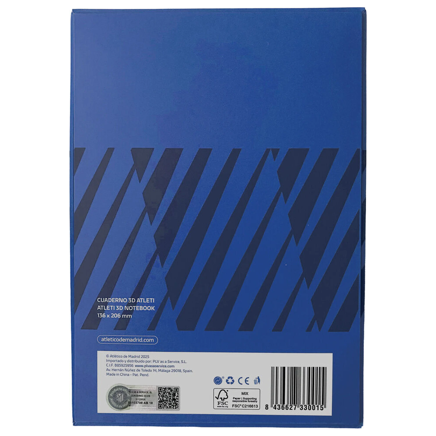 Atletico de Madrid A6 jegyzetfüzet termékfotó