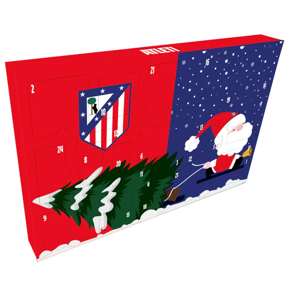 Atletico de Madrid adventi kalendárium termékfotó
