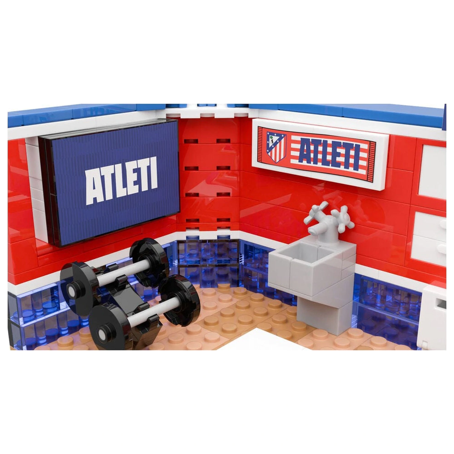 Atletico de Madrid locker room set with figure játékszett 439 db-os termékfotó