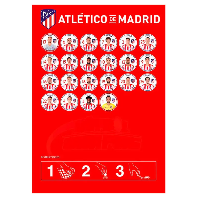 Atletico Madrid gombfoci játékcsomag termékfotó