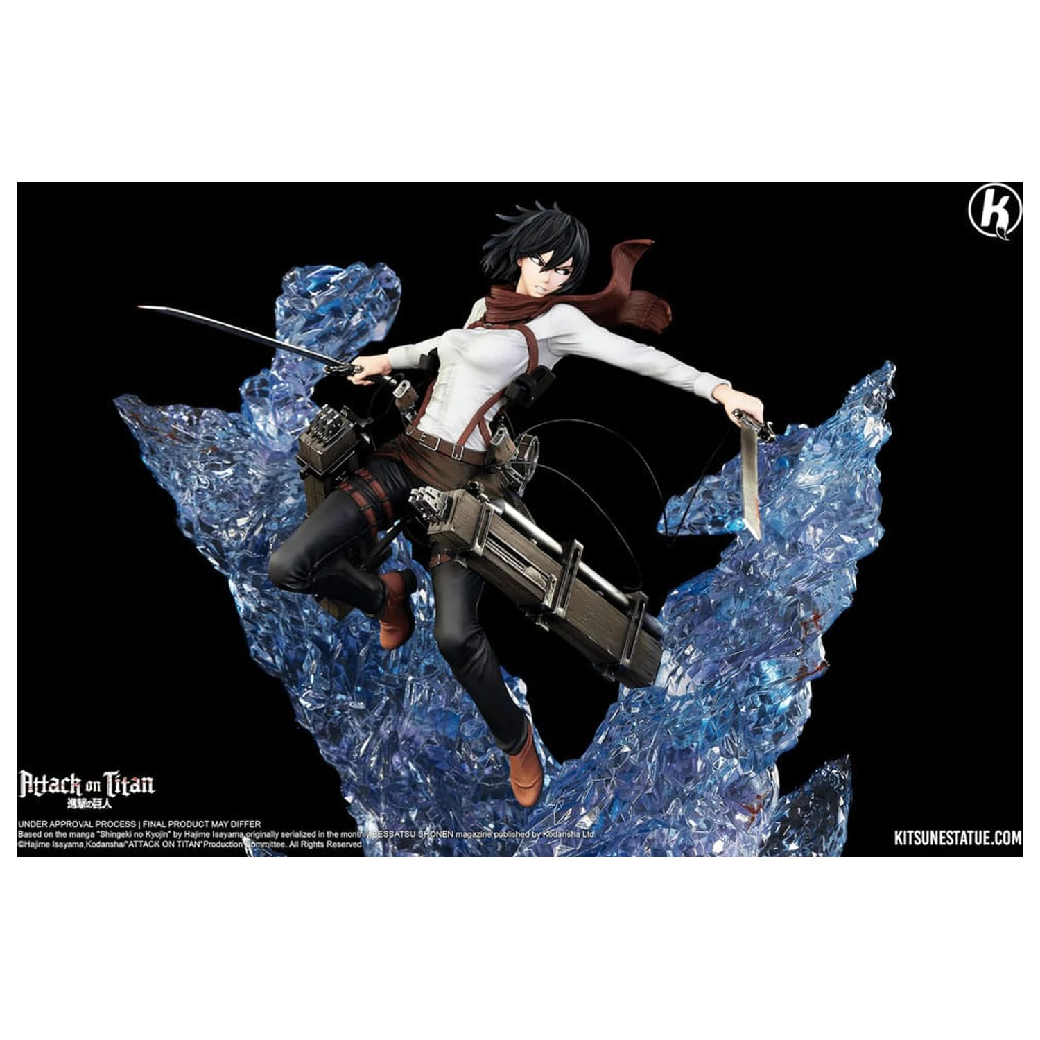 Attack on Titan 1/6 Mikasa Ackerman szobor figura 39 cm   termékfotó