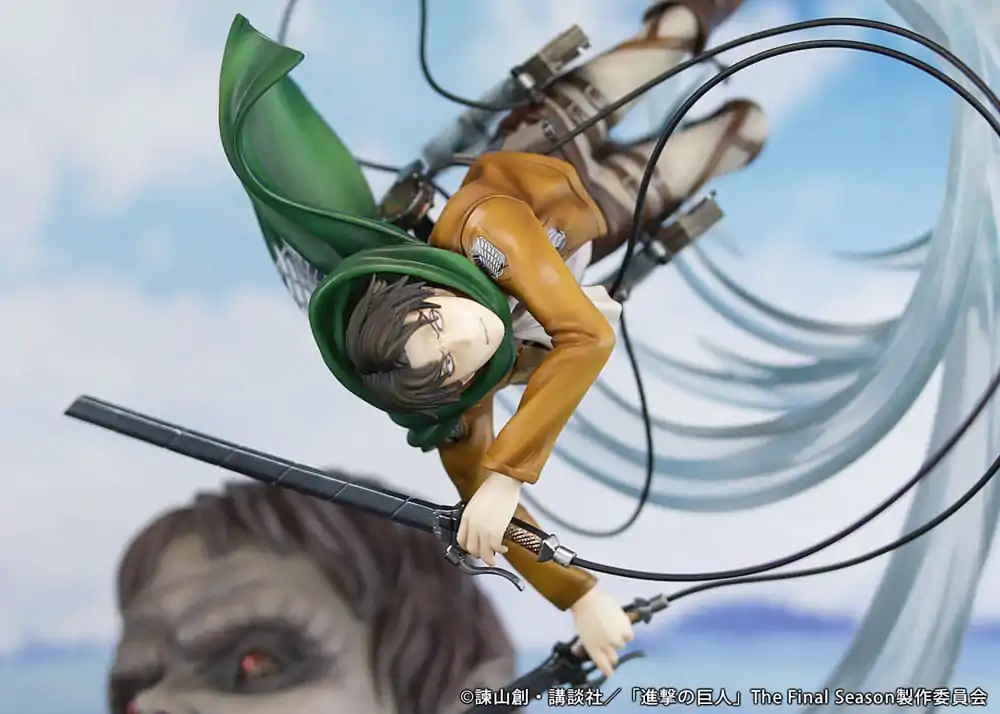 Attack on Titan 1/7 Levi vs Beast Titan Ver. PVC szobor figura 28 cm termékfotó