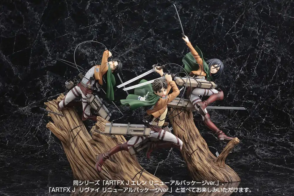 Attack on Titan ARTFXJ 1/8 Mikasa Ackerman Renewal Package Ver. szobor figura 35 cm termékfotó