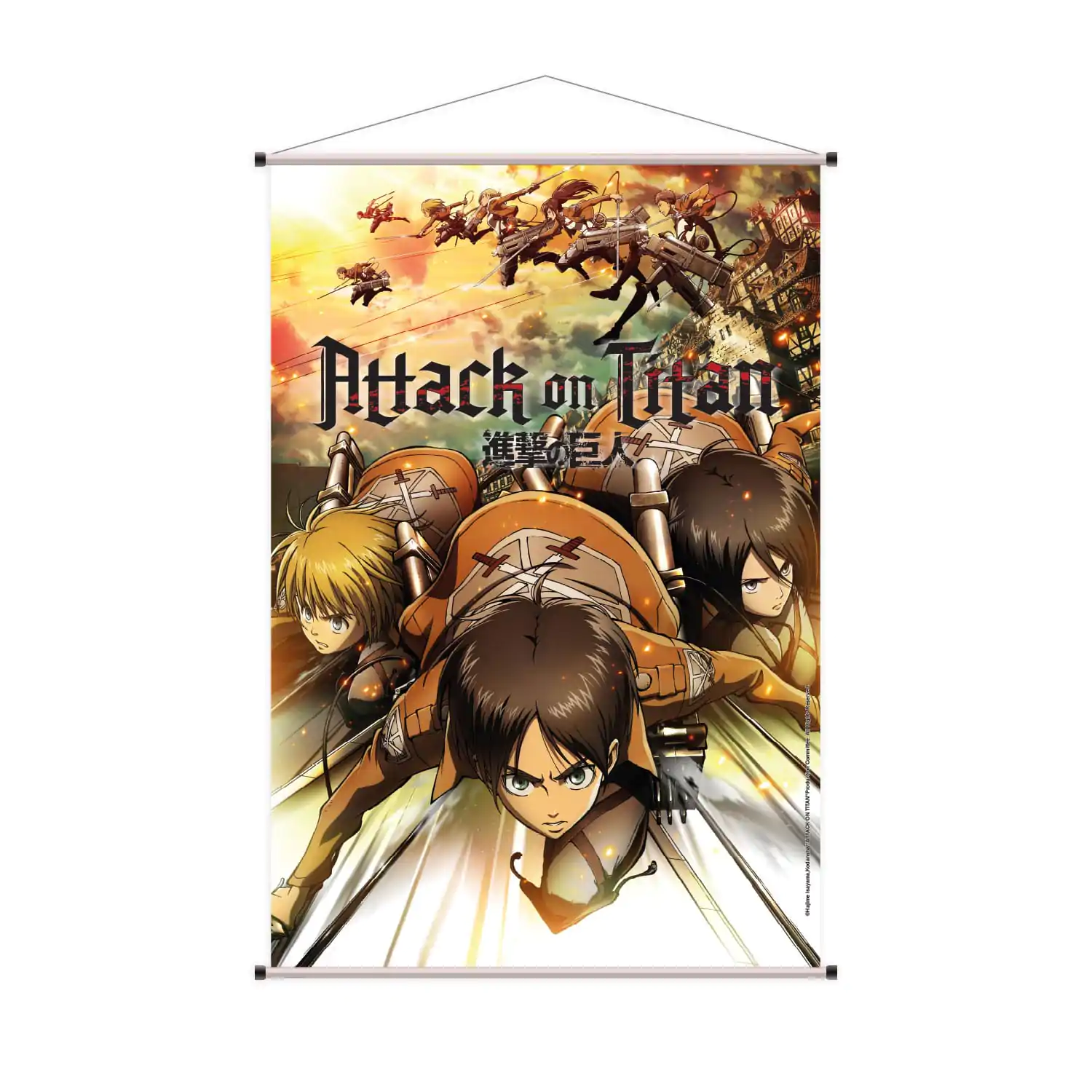 Attack on Titan Eren, Mikasa & Armin felakasztható poszter 60 x 90 cm termékfotó