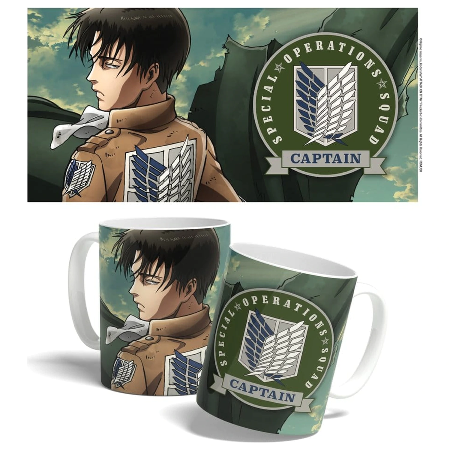 Attack on Titan Levi Squad Captain bögre 325 ml termékfotó