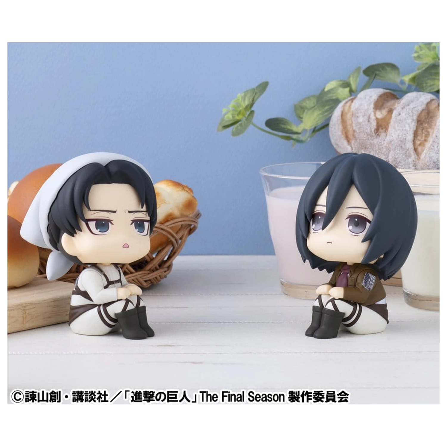 Attack on Titan Look Up Levi Cleaning up Ver. & Mikasa AckermanPVC szobor figurák 11 cm (with gift)  termékfotó