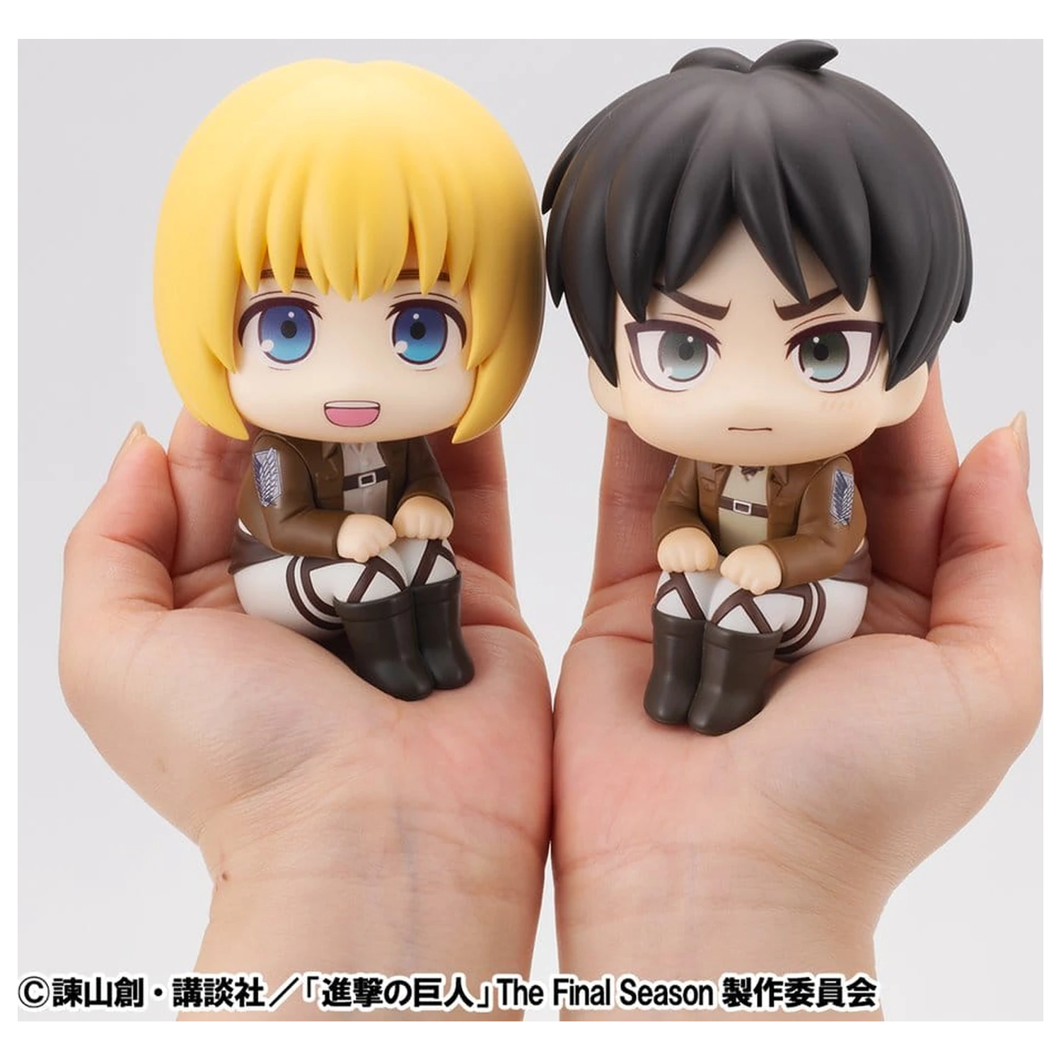 Attack on Titan Lookup PVC 2 db-os figura csomag Armin Arlert & Eren Yeager Grumpy Ver. 11 cm (with gift) termékfotó