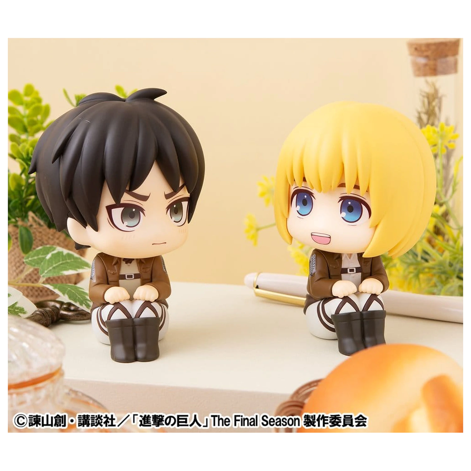 Attack on Titan Lookup PVC 2 db-os figura csomag Armin Arlert & Eren Yeager Grumpy Ver. 11 cm (with gift) termékfotó