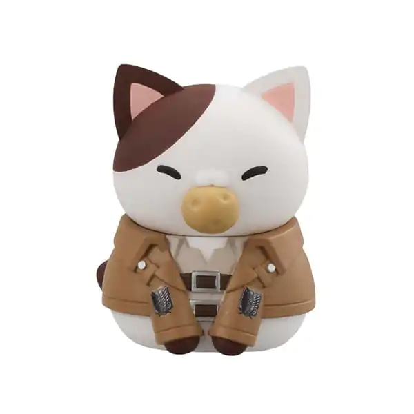 Attack on Titan Mega Cat Project Trading Attack on Tinyan Gathering Scout Regiment danyan! 8 db-os figura csomag 3 cm termékfotó