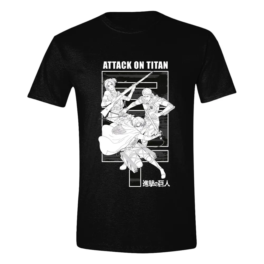 Attack on Titan Monochrome Trio póló termékfotó