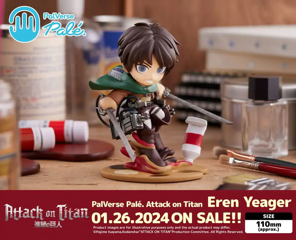 Attack on Titan PalVerse Eren Yeager PVC szobor figura 11 cm termékfotó