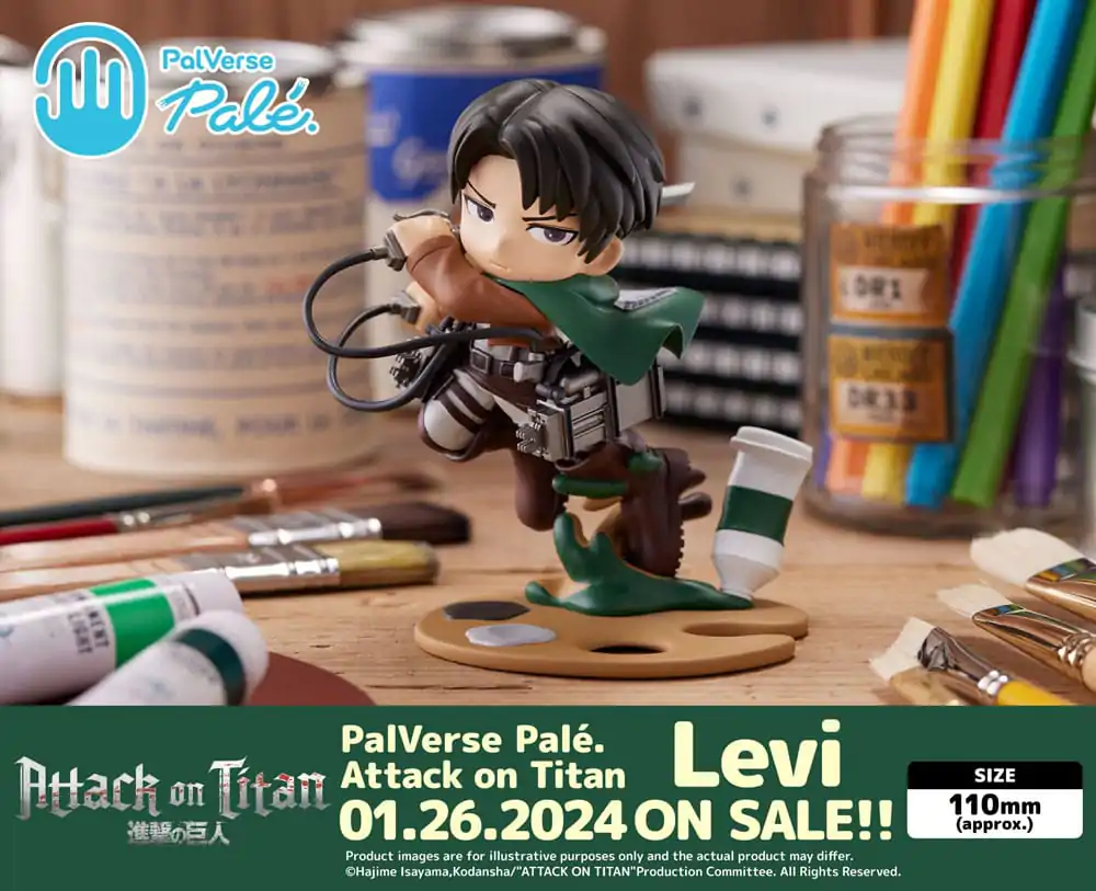 Attack on Titan PalVerse Levi PVC szobor figura 11 cm termékfotó