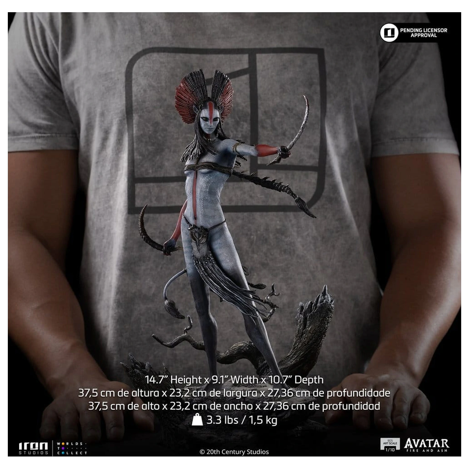 Avatar 3: Fire and Ash Art Scale 1/10 Varang szobor figura 38 cm termékfotó