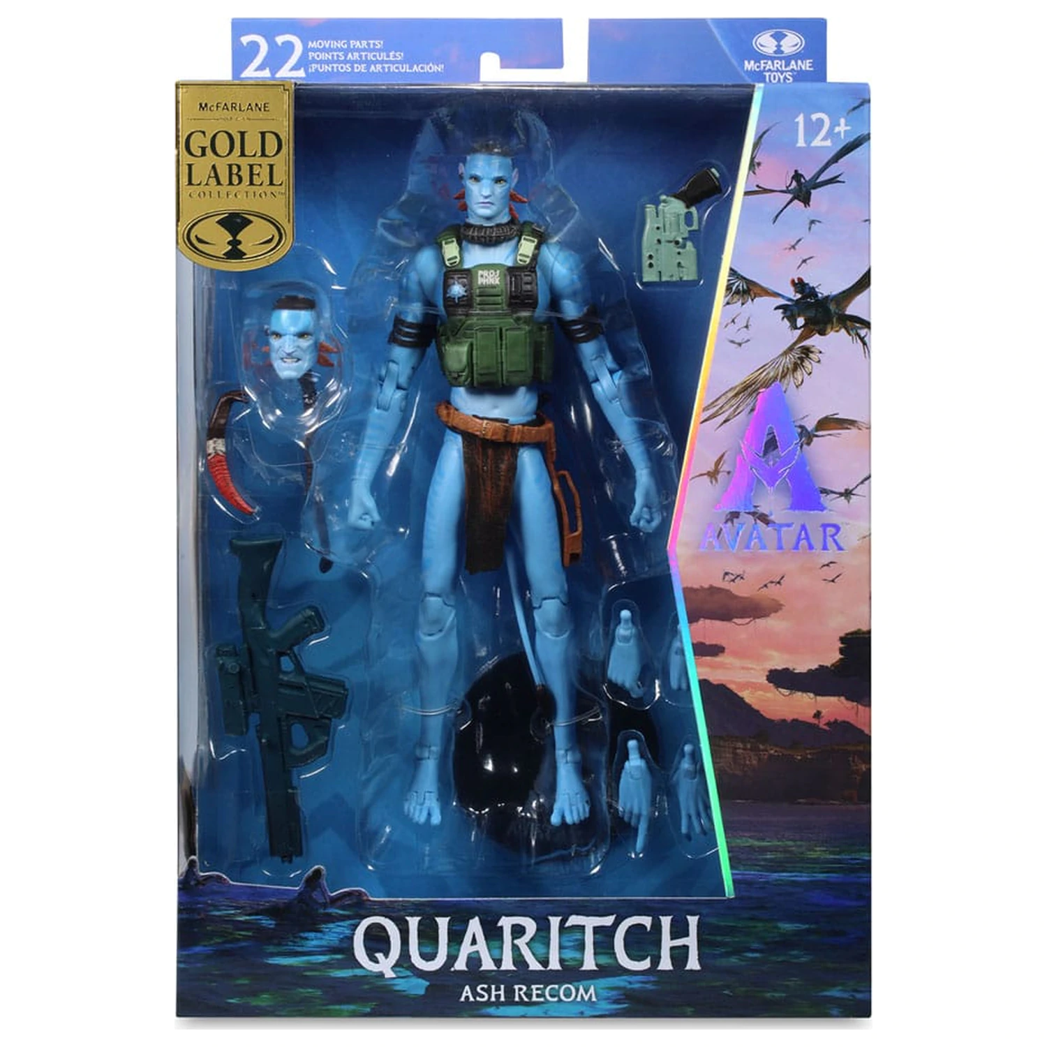 Avatar: Fire and Ash Quaritch (Ash Recom) (Gold Label) akciófigura 18 cm termékfotó