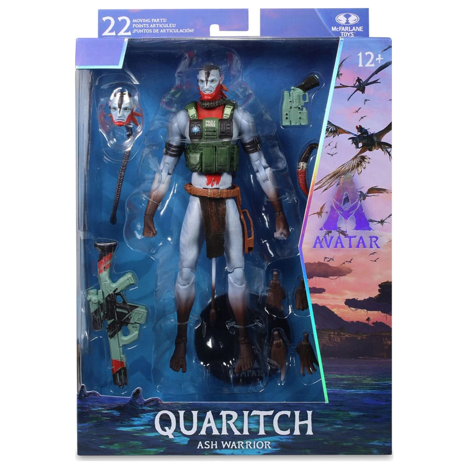 Avatar: Fire and Ash Recom Quaritch (Ash Warrior) akciófigura 18 cm termékfotó