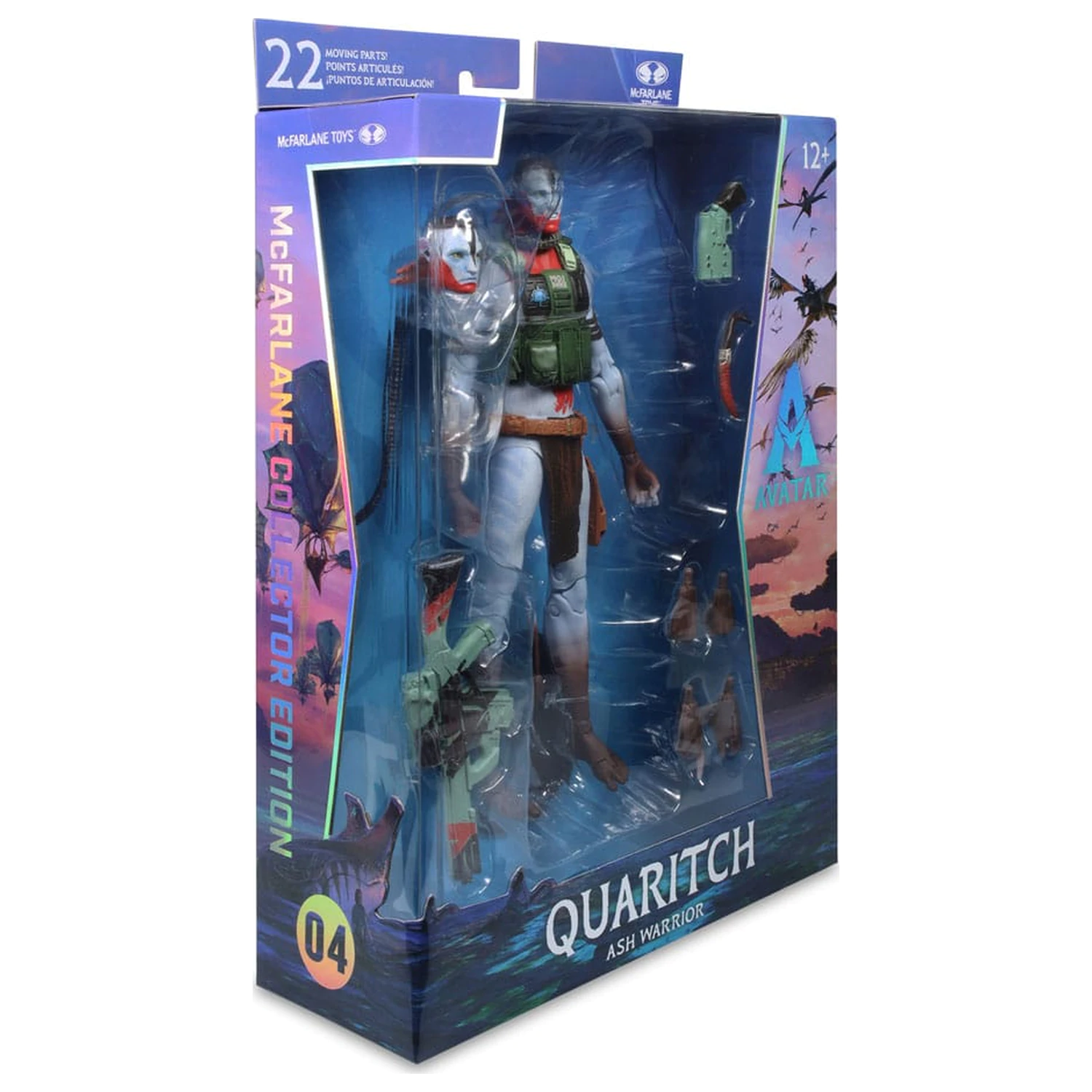 Avatar: Fire and Ash Recom Quaritch (Ash Warrior) akciófigura 18 cm termékfotó