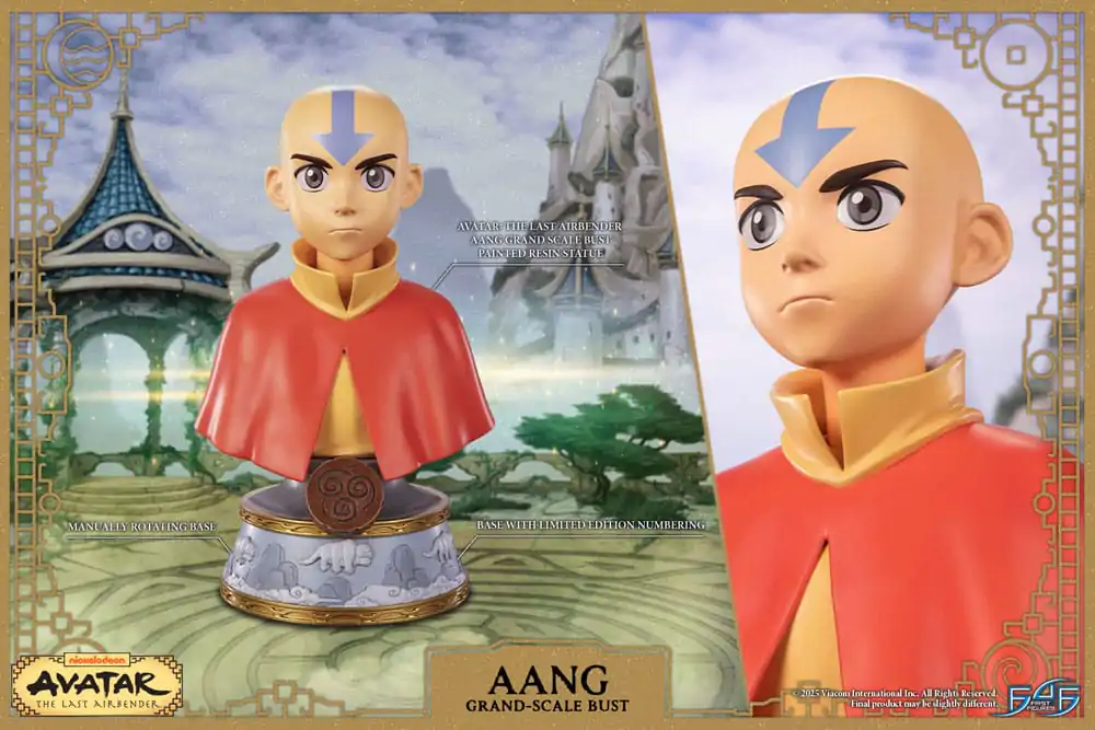 Avatar: The Last Airbender Grand Scale Bust Aang szobor figura 34 cm termékfotó