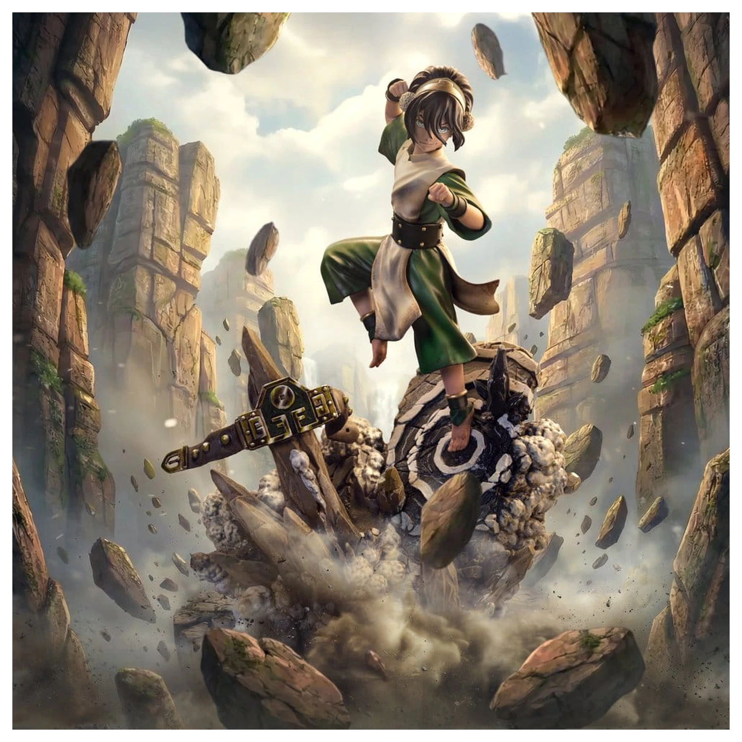 Avatar: The Last Airbender Art Scale 1/10 Toph szobor figura 20 cm  termékfotó