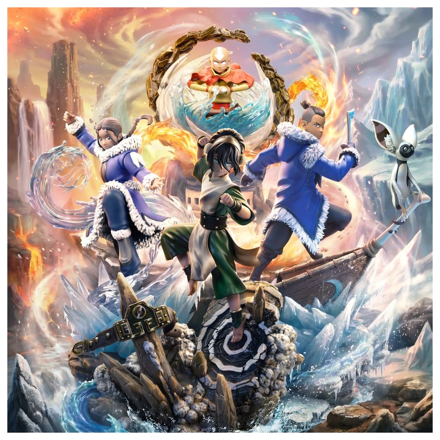 Avatar: The Last Airbender Art Scale 1/10 Toph szobor figura 20 cm  termékfotó