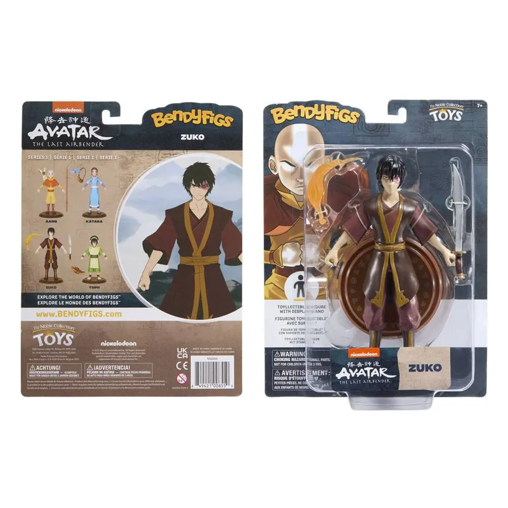 Avatar The Last Airbender Bendyfigs Bendable figura Zuko 19 cm termékfotó