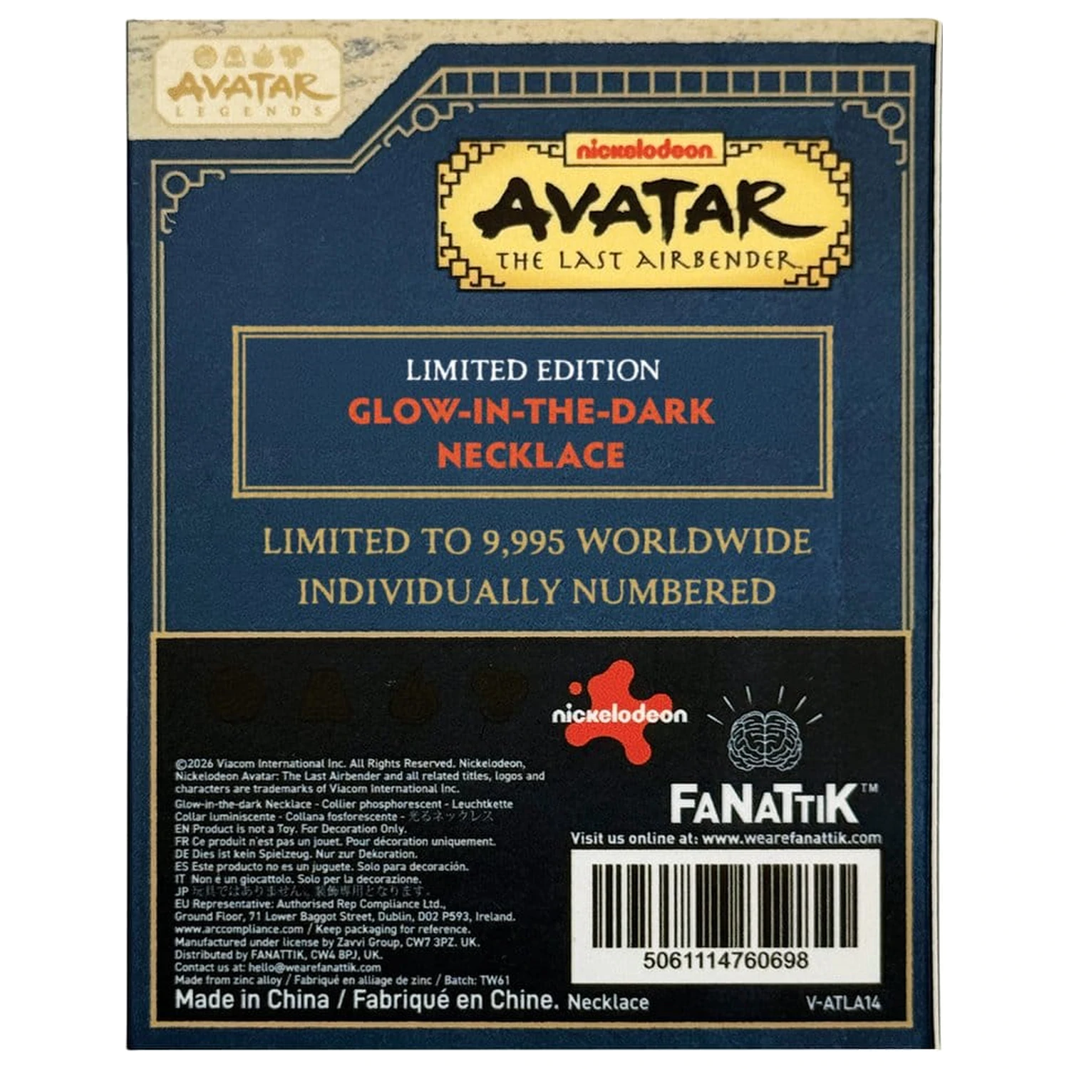 Avatar: The Last Airbender Glow-in-the-Dark Elements nyaklánc Limitált kiadás termékfotó