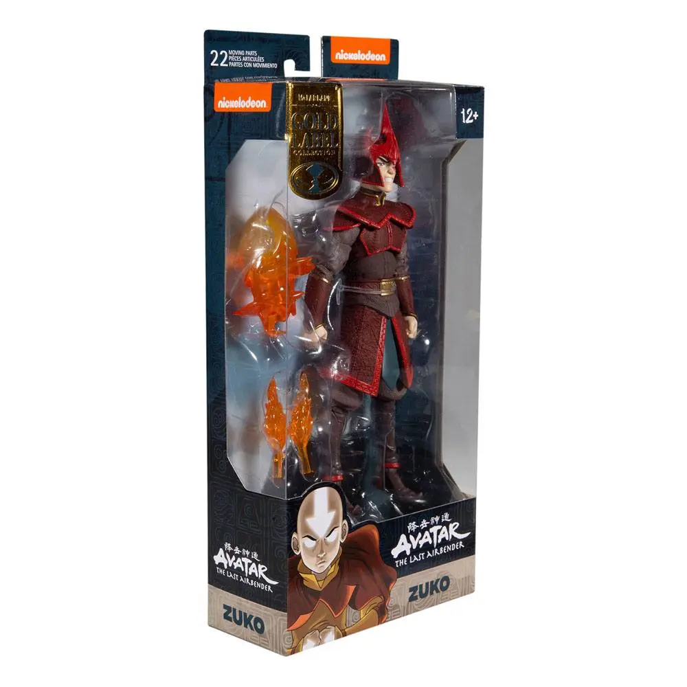 Avatar: The Last Airbender Prince Zuko Helmeted (Gold Series) akciófigura 18 cm termékfotó