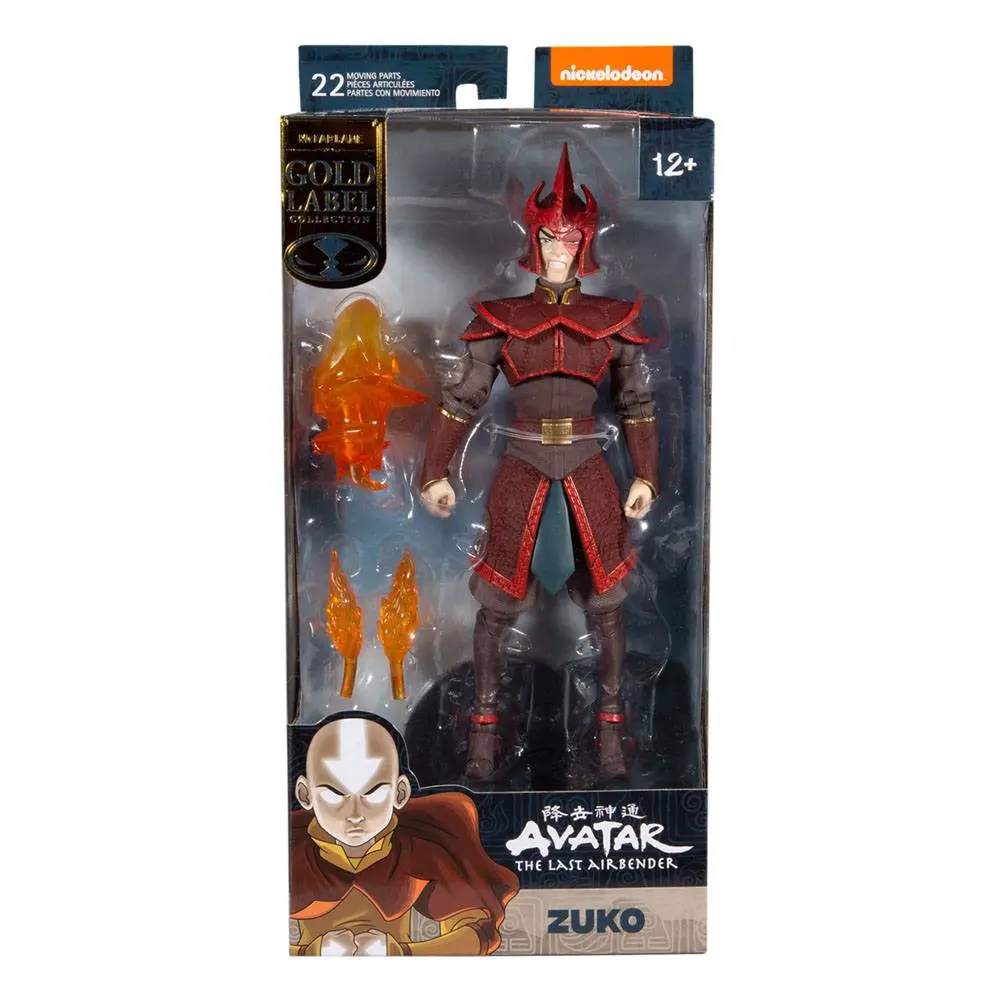 Avatar: The Last Airbender Prince Zuko Helmeted (Gold Series) akciófigura 18 cm termékfotó