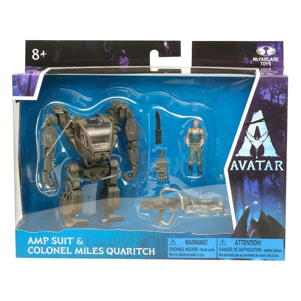 Avatar W.O.P Deluxe Medium Amp Suit &amp; Colonel Miles Quaritch akciófigura termékfotó