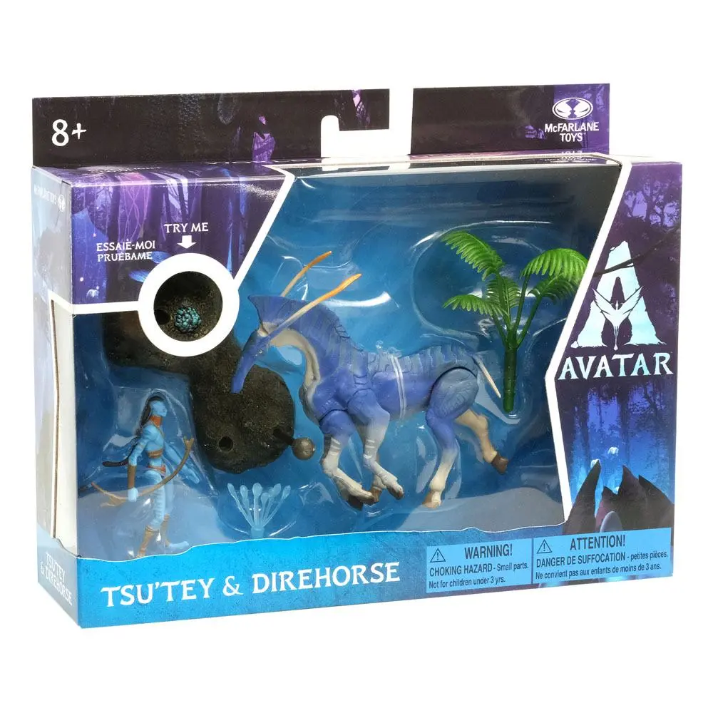Avatar W.O.P Deluxe Medium Tsu'tey &amp; Direhorse akciófigura termékfotó