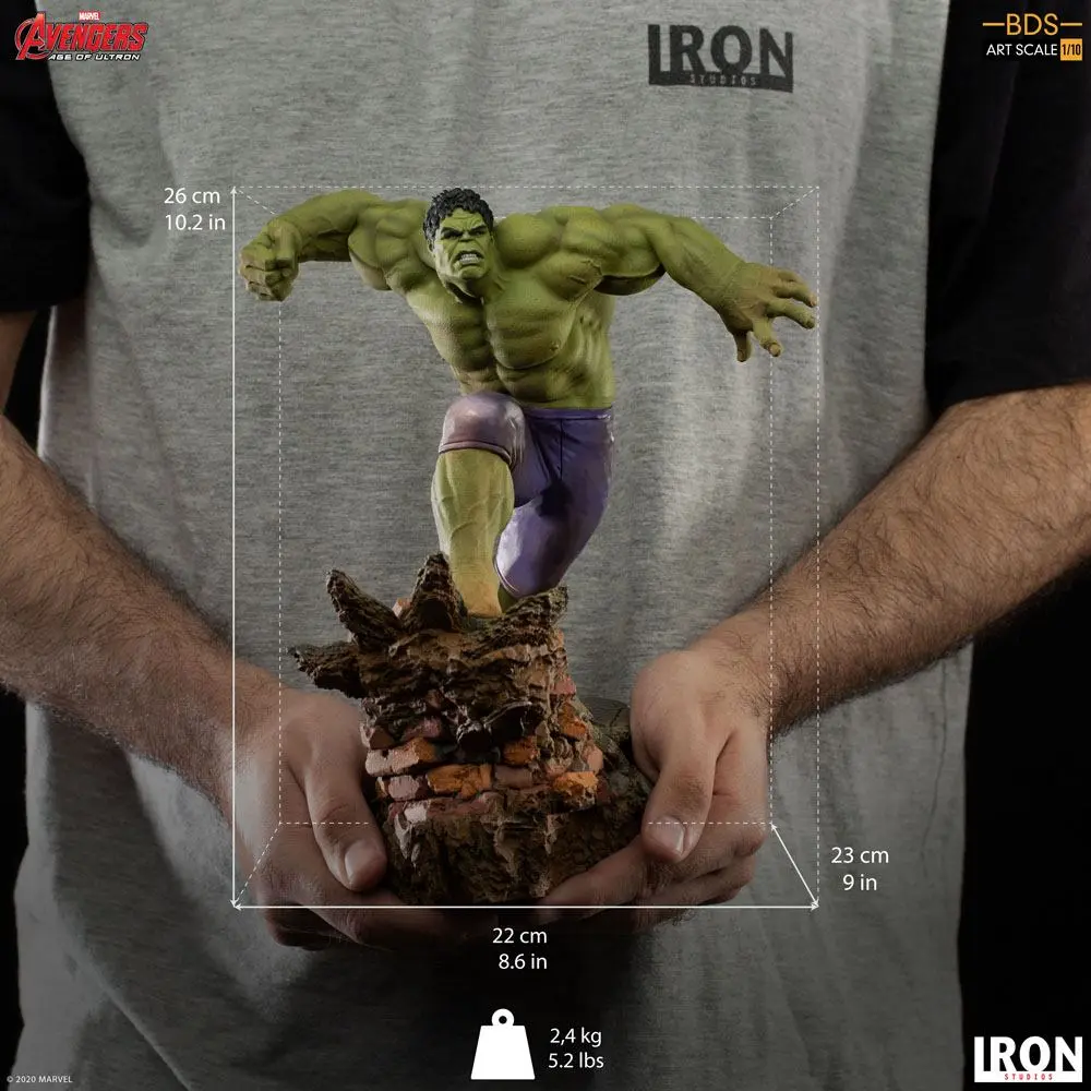 Avengers Age of Ultron BDS Art Scale 1/10 Hulk szobor figura 26 cm termékfotó