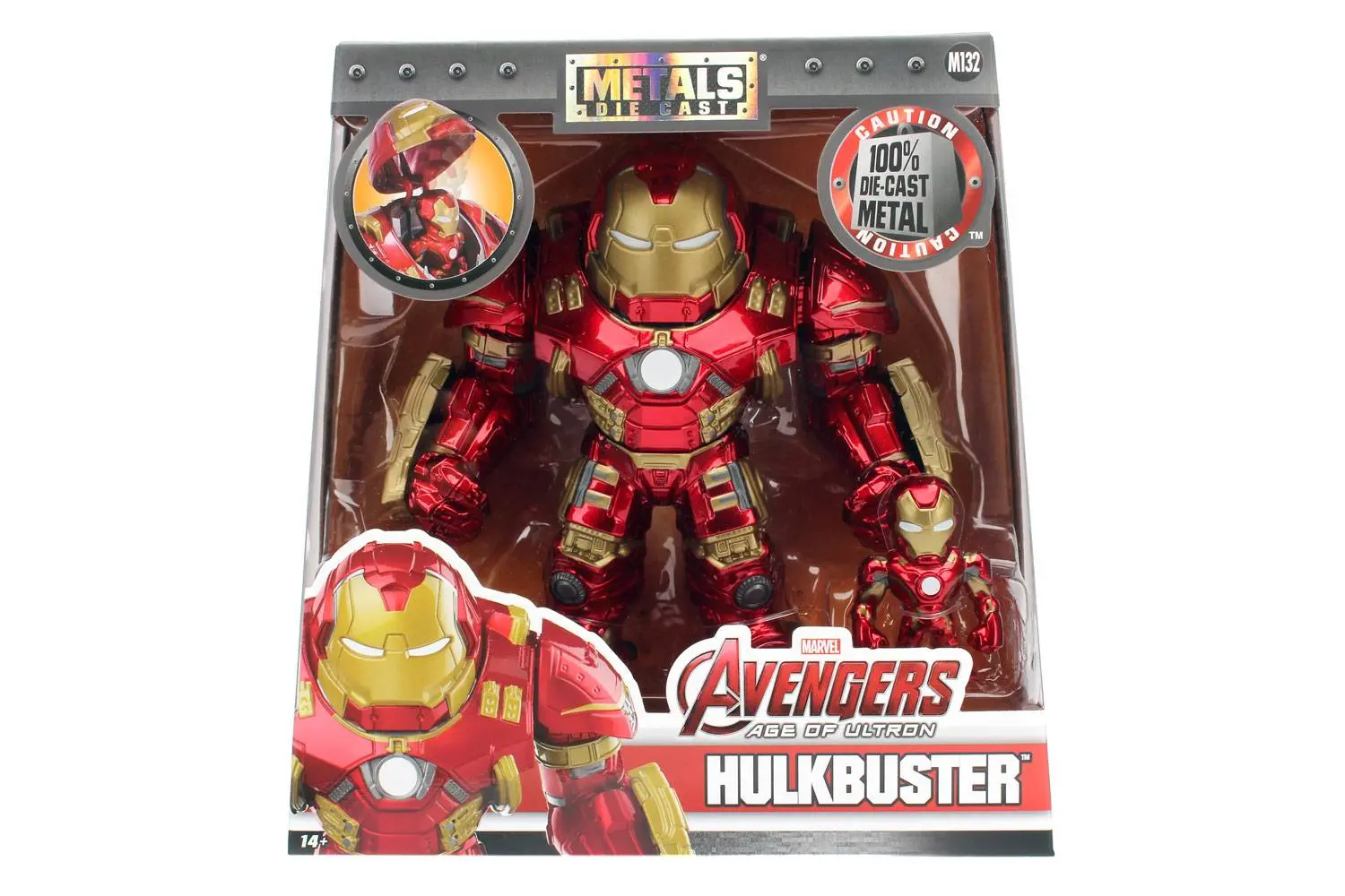 Avengers Age of Ultron Metals Die Cast Hulkbuster &amp; Iron Man figurák 15 cm termékfotó