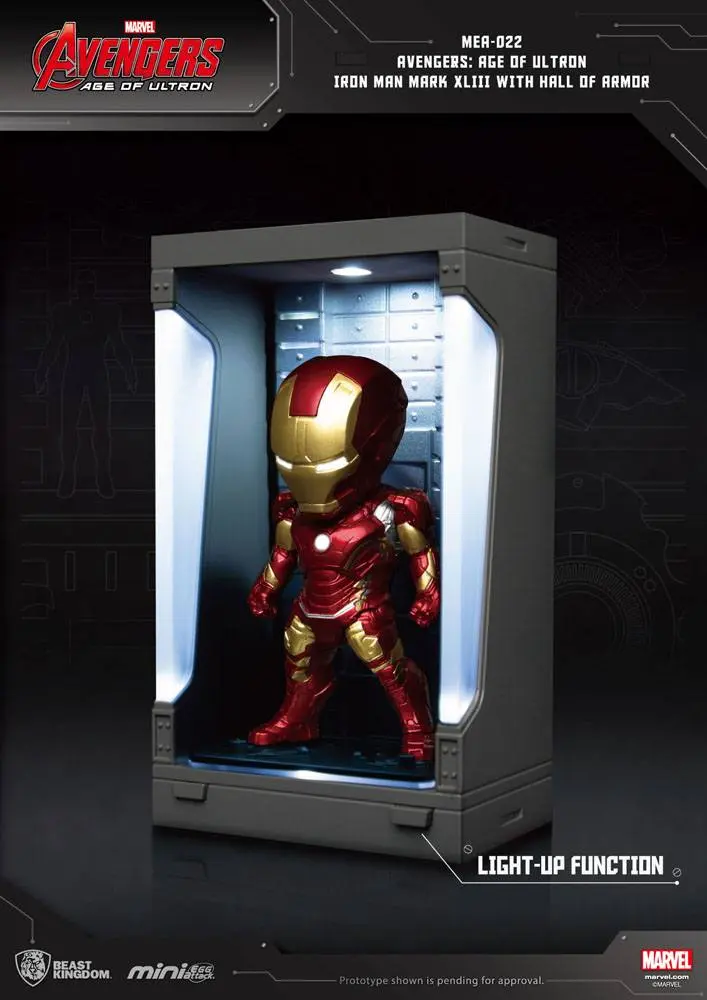 Avengers Age of Ultron Mini Egg Attack Hall of Armor Iron Man Mark XLIII akciófigura 8 cm termékfotó