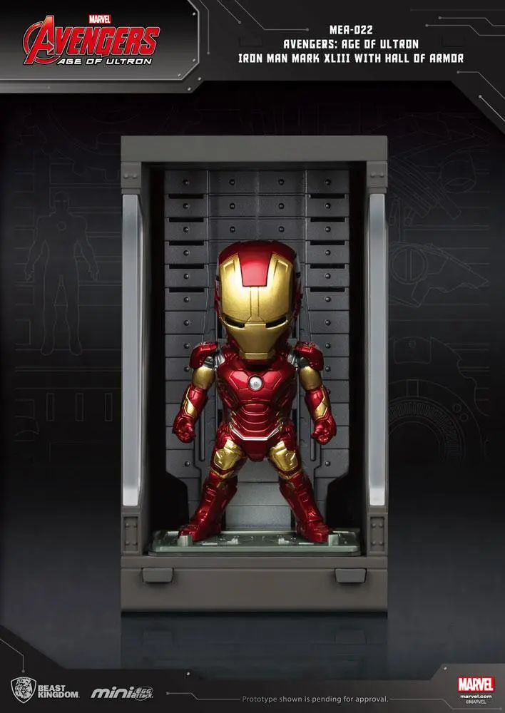 Avengers Age of Ultron Mini Egg Attack Hall of Armor Iron Man Mark XLIII akciófigura 8 cm termékfotó