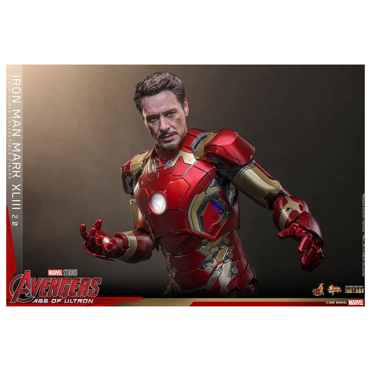 Avengers: Age of Ultron Movie Masterpiece Diecast akciófigura 1/6 Iron Man Mark XLIII (2.0) 32 cm termékfotó