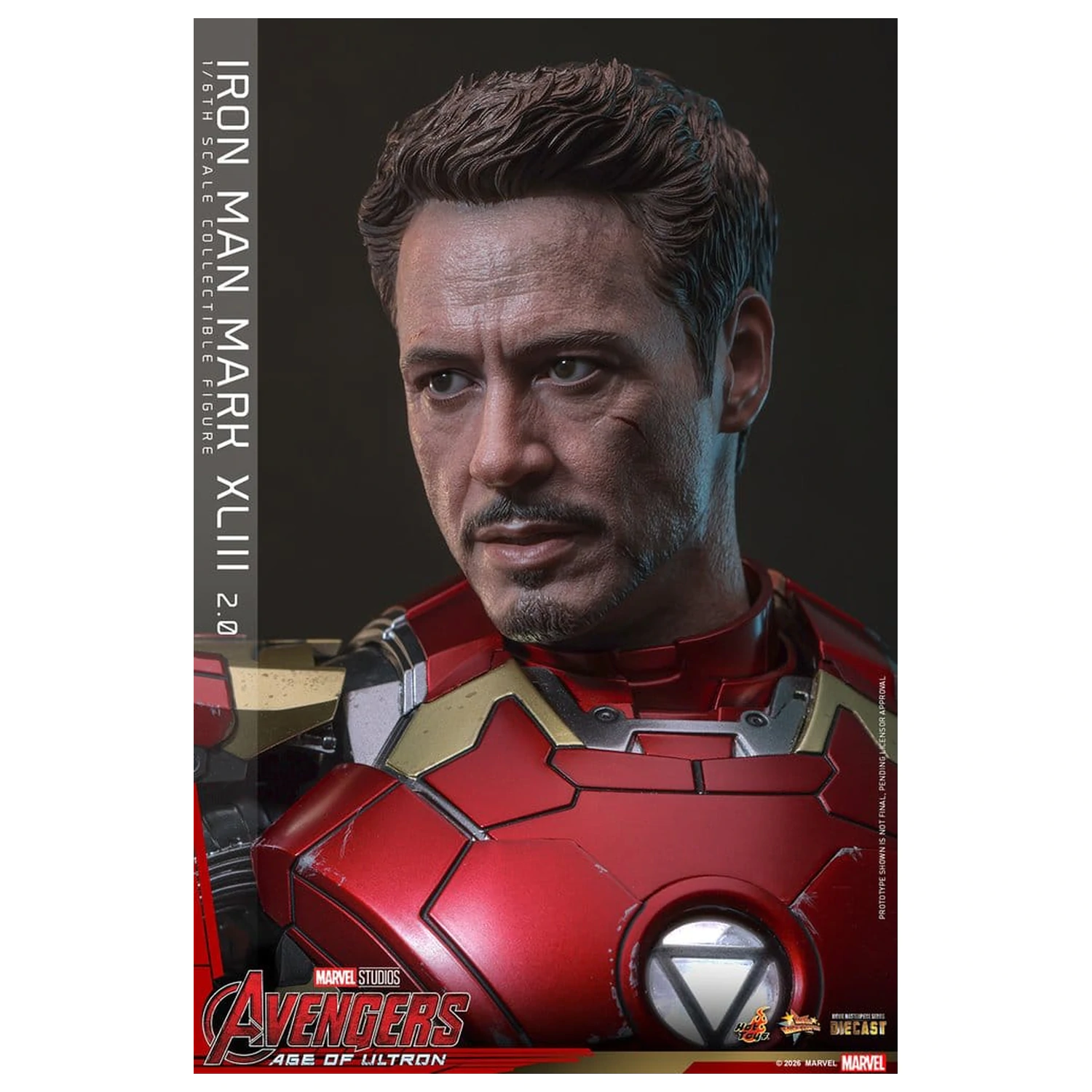 Avengers: Age of Ultron Movie Masterpiece Diecast akciófigura 1/6 Iron Man Mark XLIII (2.0) 32 cm termékfotó