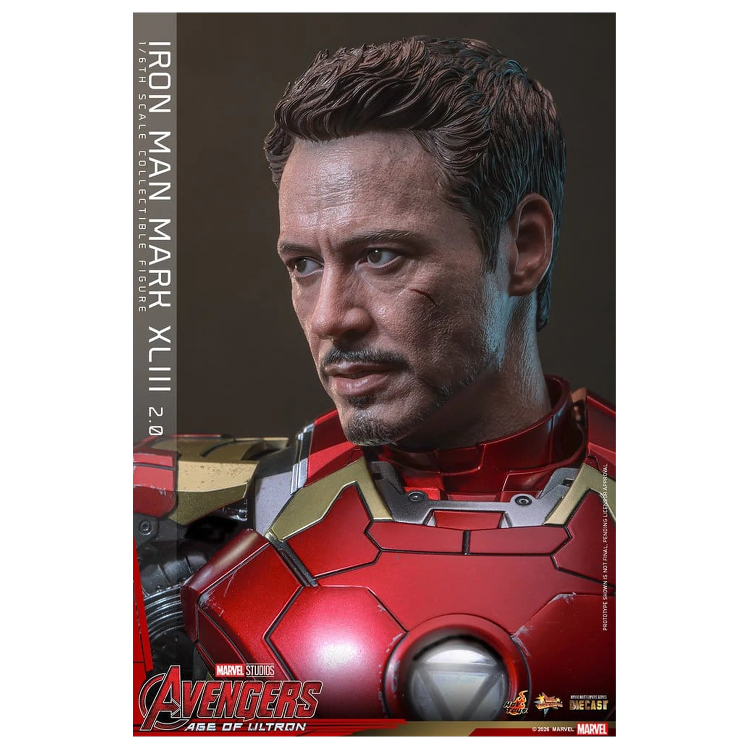 Avengers: Age of Ultron Movie Masterpiece Diecast akciófigura 1/6 Iron Man Mark XLIII (2.0) 32 cm termékfotó