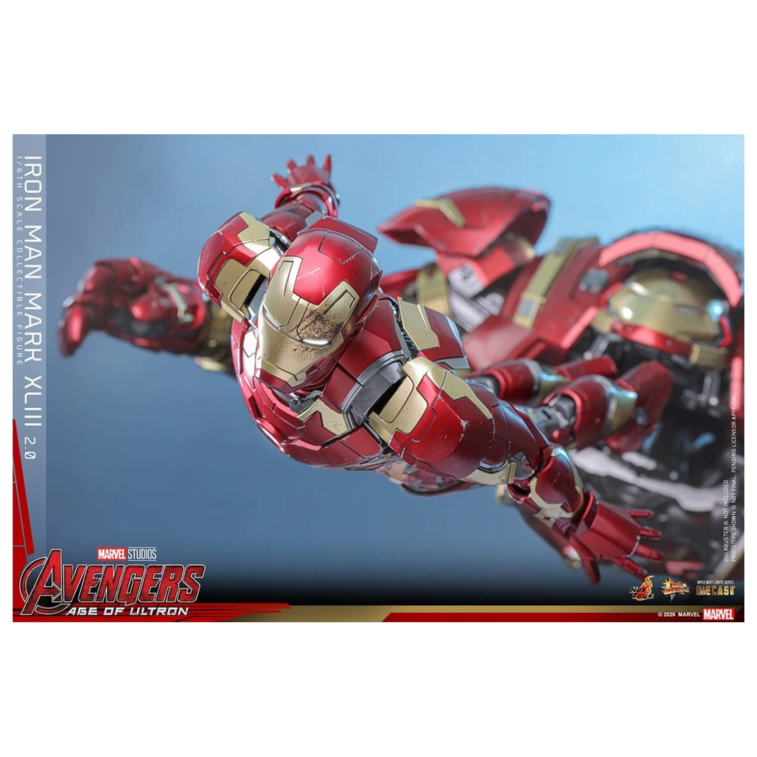 Avengers: Age of Ultron Movie Masterpiece Diecast akciófigura 1/6 Iron Man Mark XLIII (2.0) 32 cm termékfotó