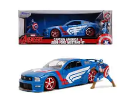 Avengers Diecast Model 1/24 2006 Ford Mustang GT Captain America termékfotó