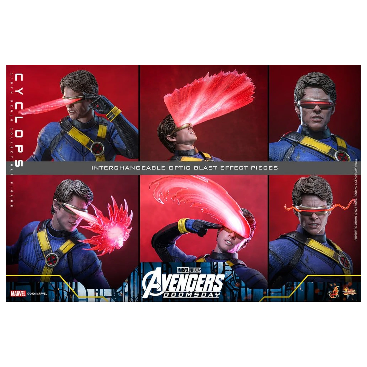 Avengers: Doomsday Movie Masterpiece akciófigura 1/6 Cyclops 30 cm termékfotó