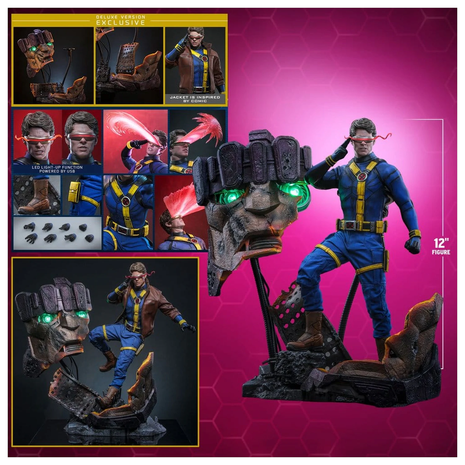Avengers: Doomsday Movie Masterpiece akciófigura 1/6 Cyclops (Deluxe Version) 30 cm termékfotó