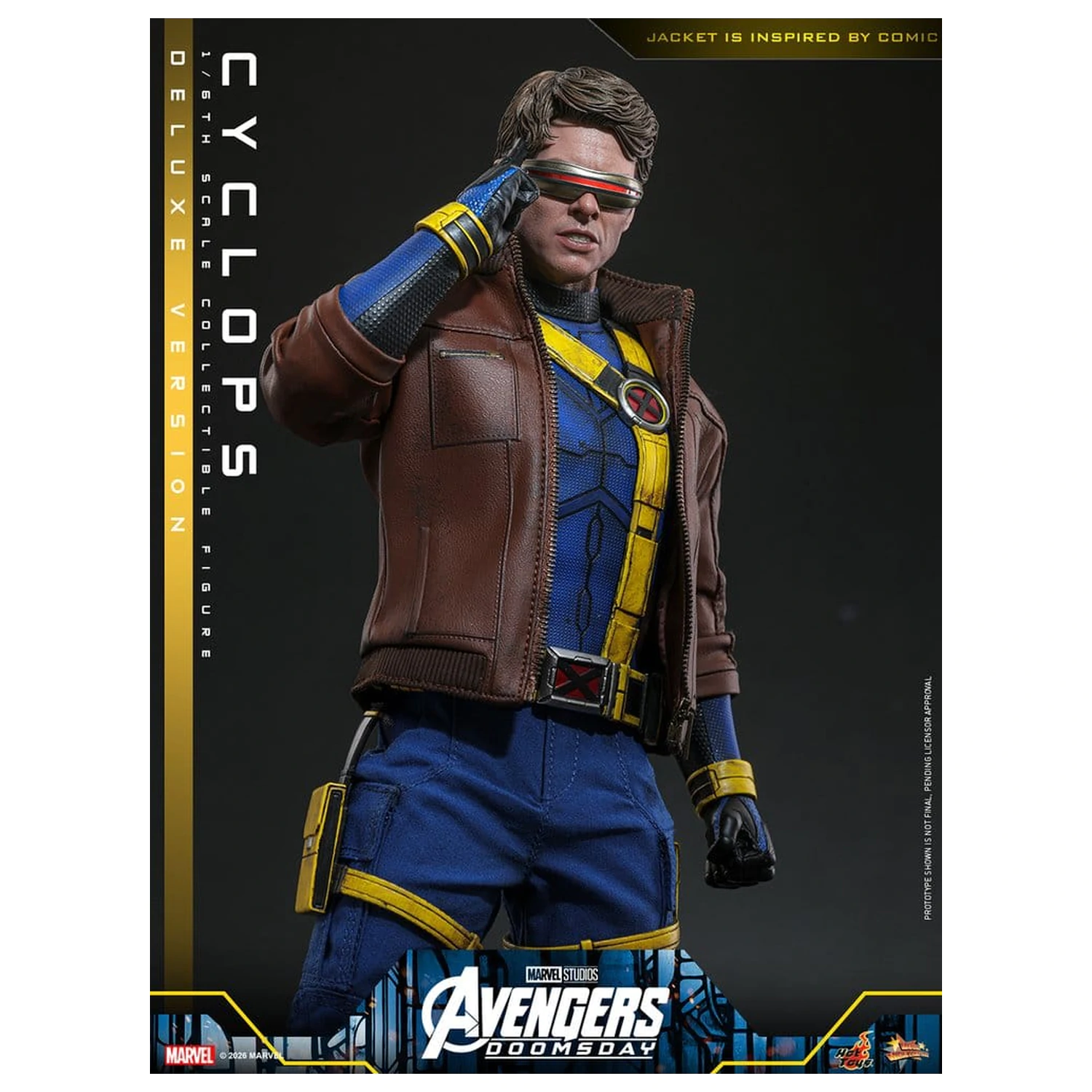 Avengers: Doomsday Movie Masterpiece akciófigura 1/6 Cyclops (Deluxe Version) 30 cm termékfotó