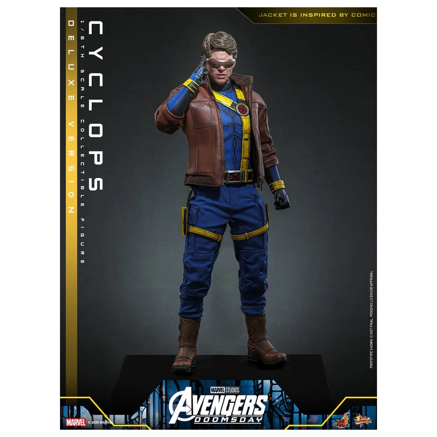 Avengers: Doomsday Movie Masterpiece akciófigura 1/6 Cyclops (Deluxe Version) 30 cm termékfotó