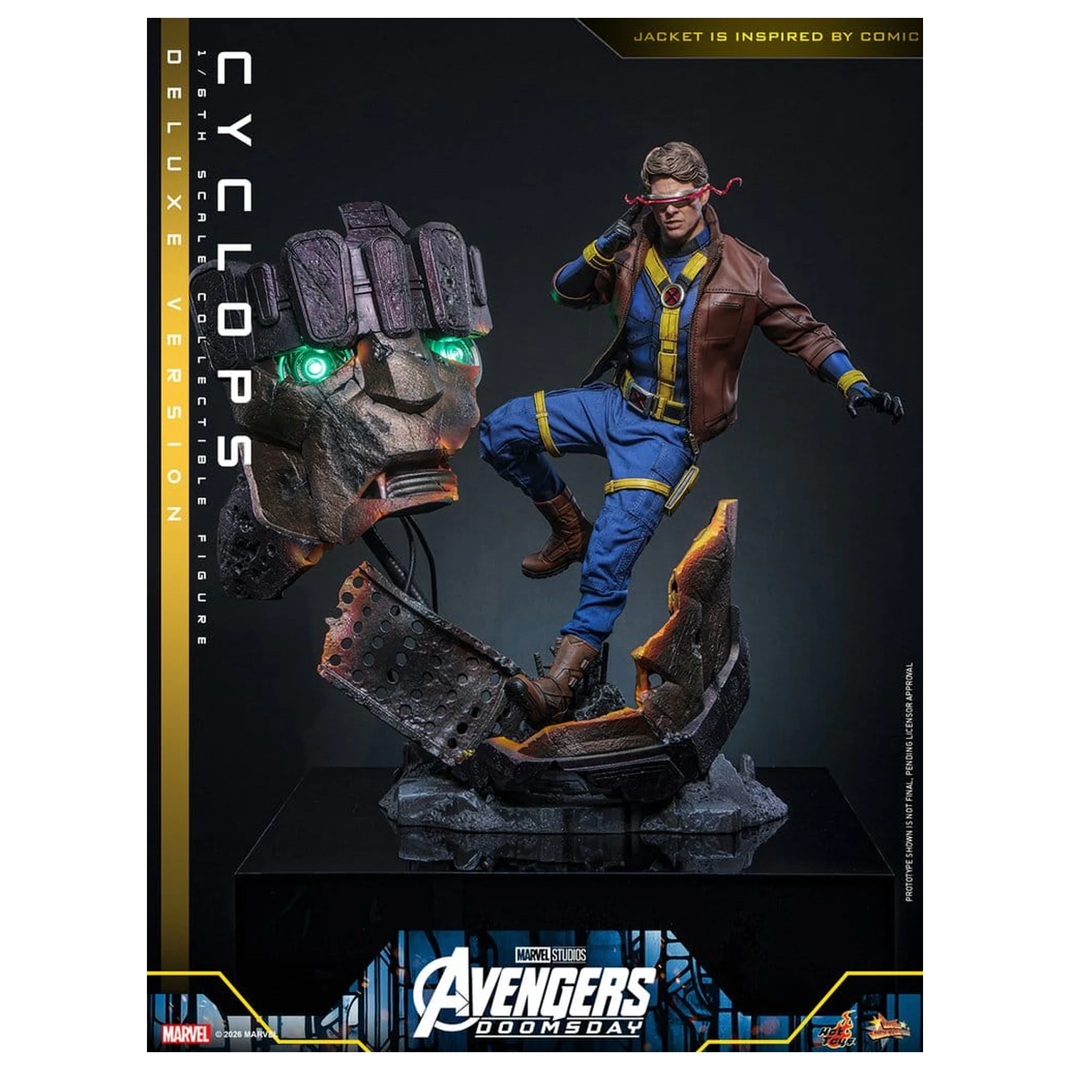 Avengers: Doomsday Movie Masterpiece akciófigura 1/6 Cyclops (Deluxe Version) 30 cm termékfotó