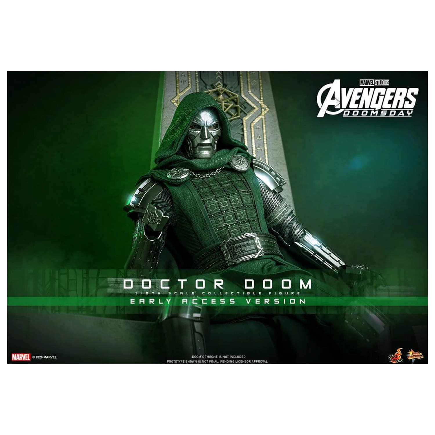 Avengers: Doomsday Movie Masterpiece akciófigura 1/6 Doctor Doom 31 cm termékfotó