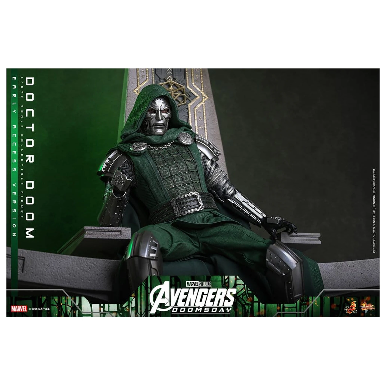 Avengers: Doomsday Movie Masterpiece akciófigura 1/6 Doctor Doom 31 cm termékfotó