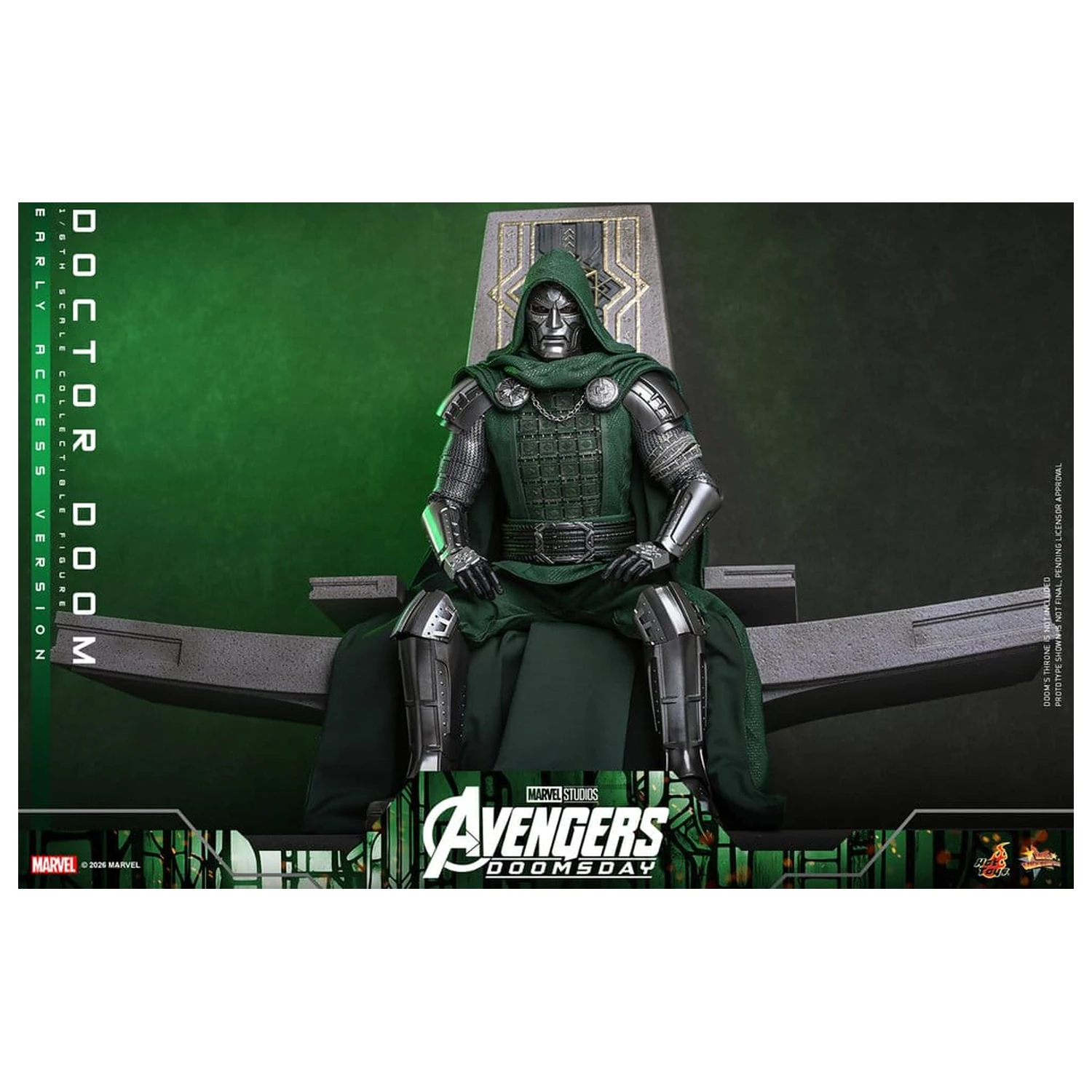 Avengers: Doomsday Movie Masterpiece akciófigura 1/6 Doctor Doom 31 cm termékfotó