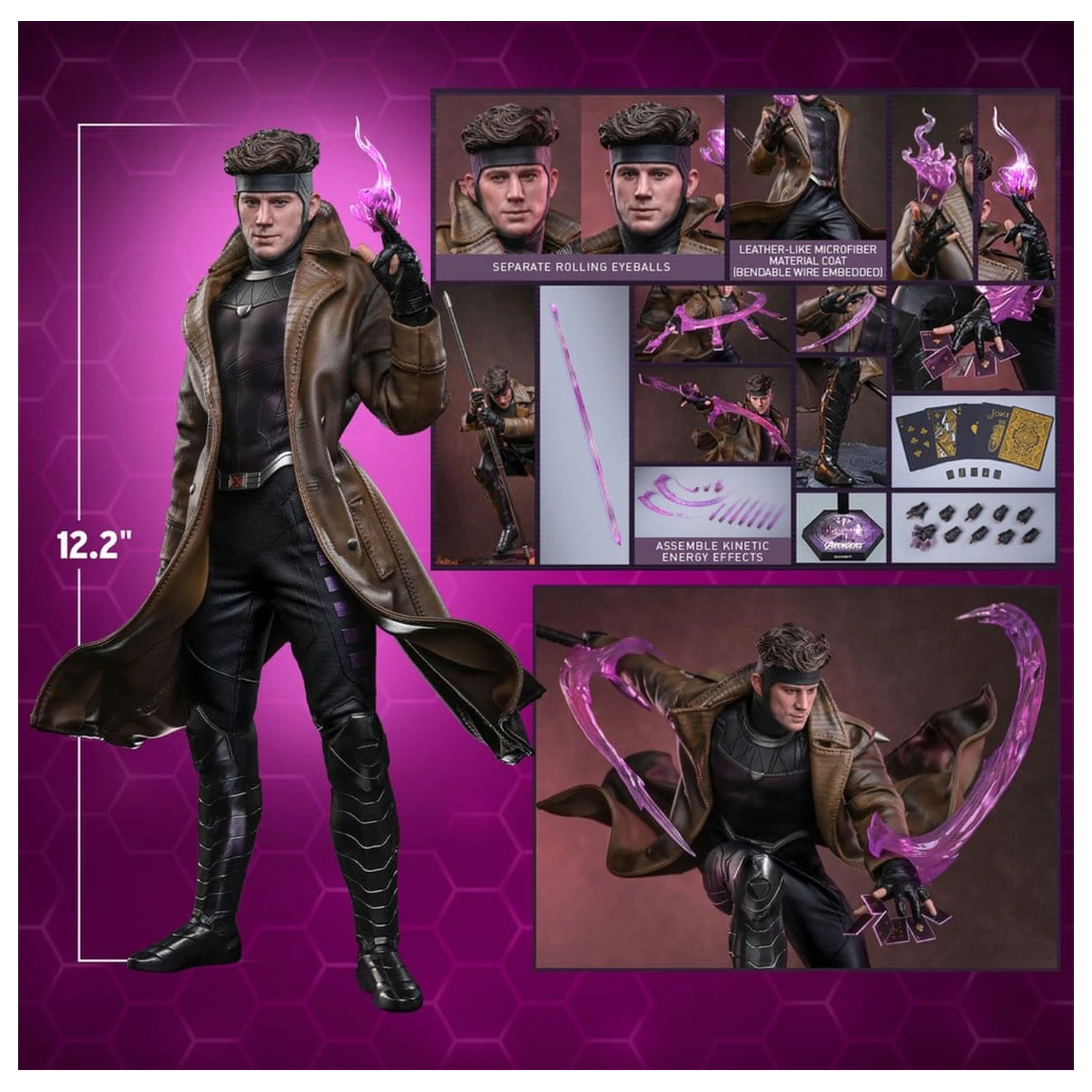 Avengers: Doomsday Movie Masterpiece akciófigura 1/6 Gambit 31 cm termékfotó