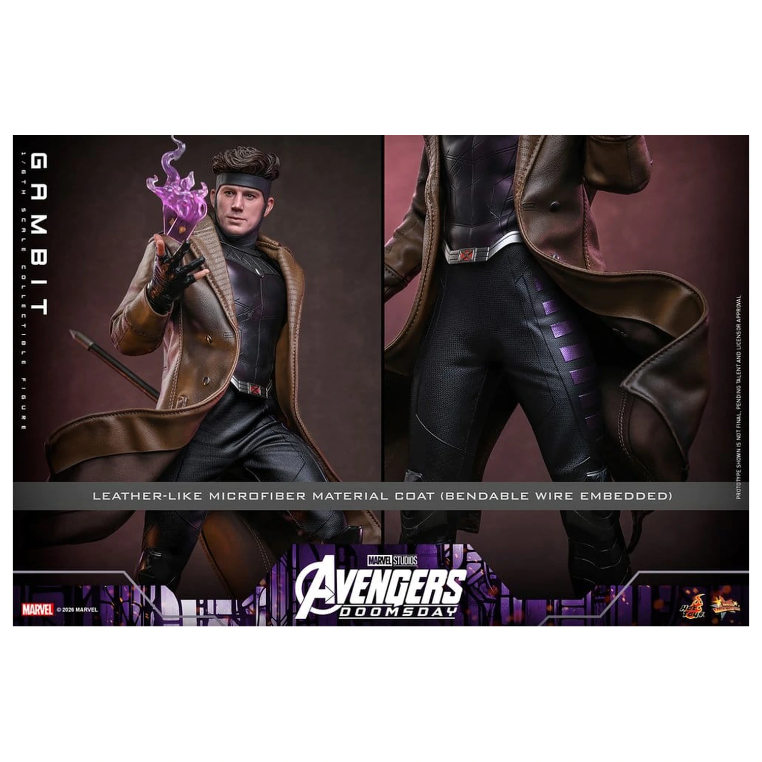 Avengers: Doomsday Movie Masterpiece akciófigura 1/6 Gambit 31 cm termékfotó