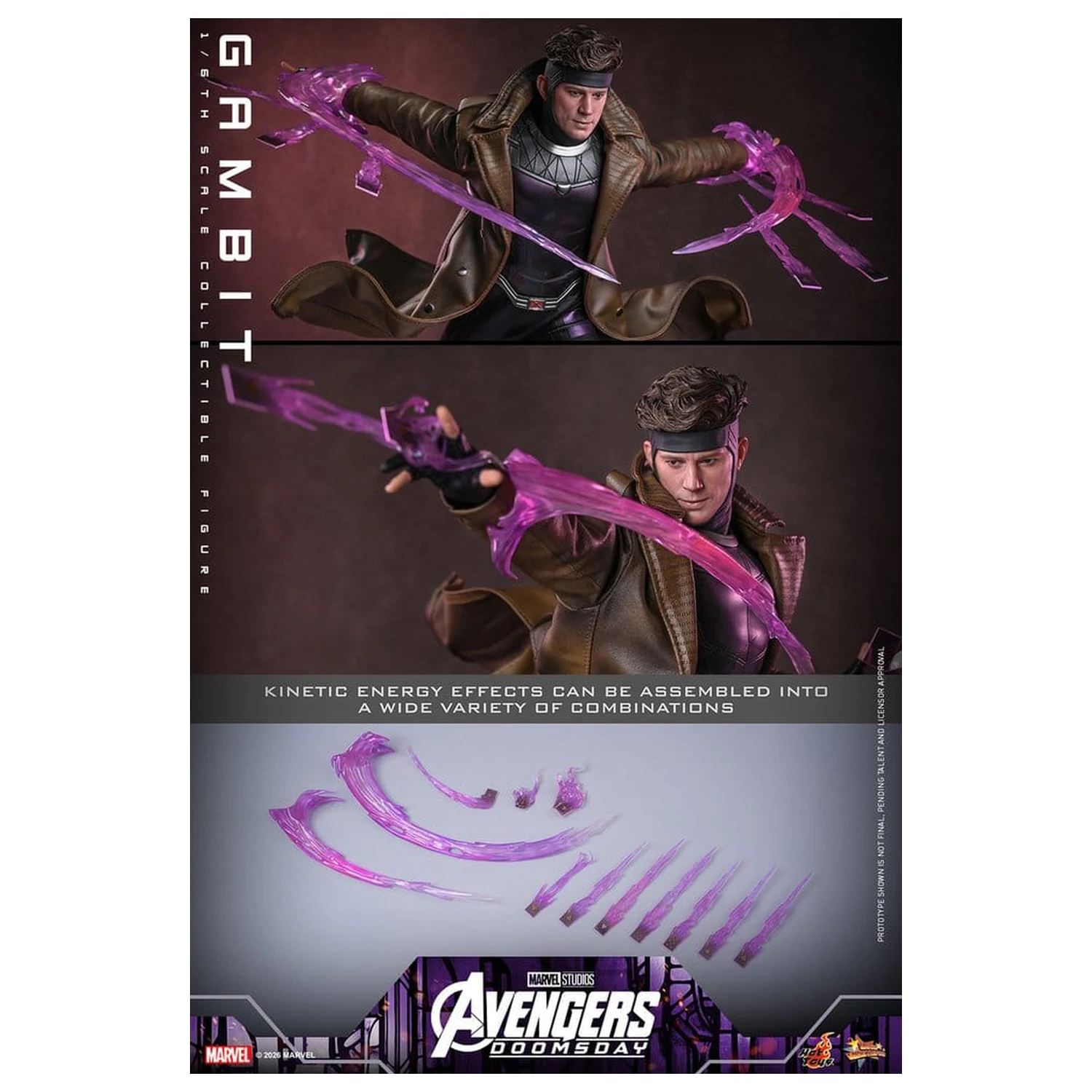 Avengers: Doomsday Movie Masterpiece akciófigura 1/6 Gambit 31 cm termékfotó