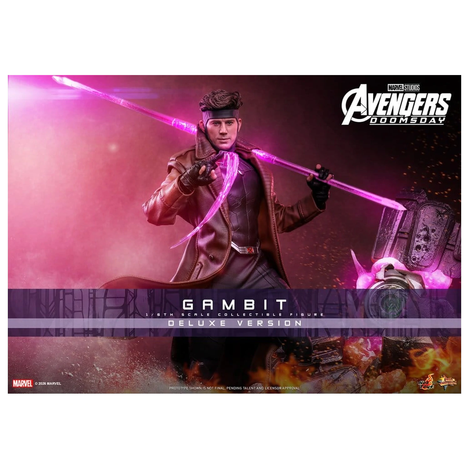 Avengers: Doomsday Movie Masterpiece akciófigura 1/6 Gambit (Deluxe Version) 31 cm termékfotó